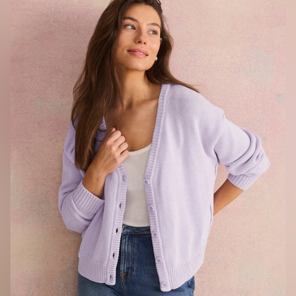Splendid Jayde Lavender Cardigan NWOT
